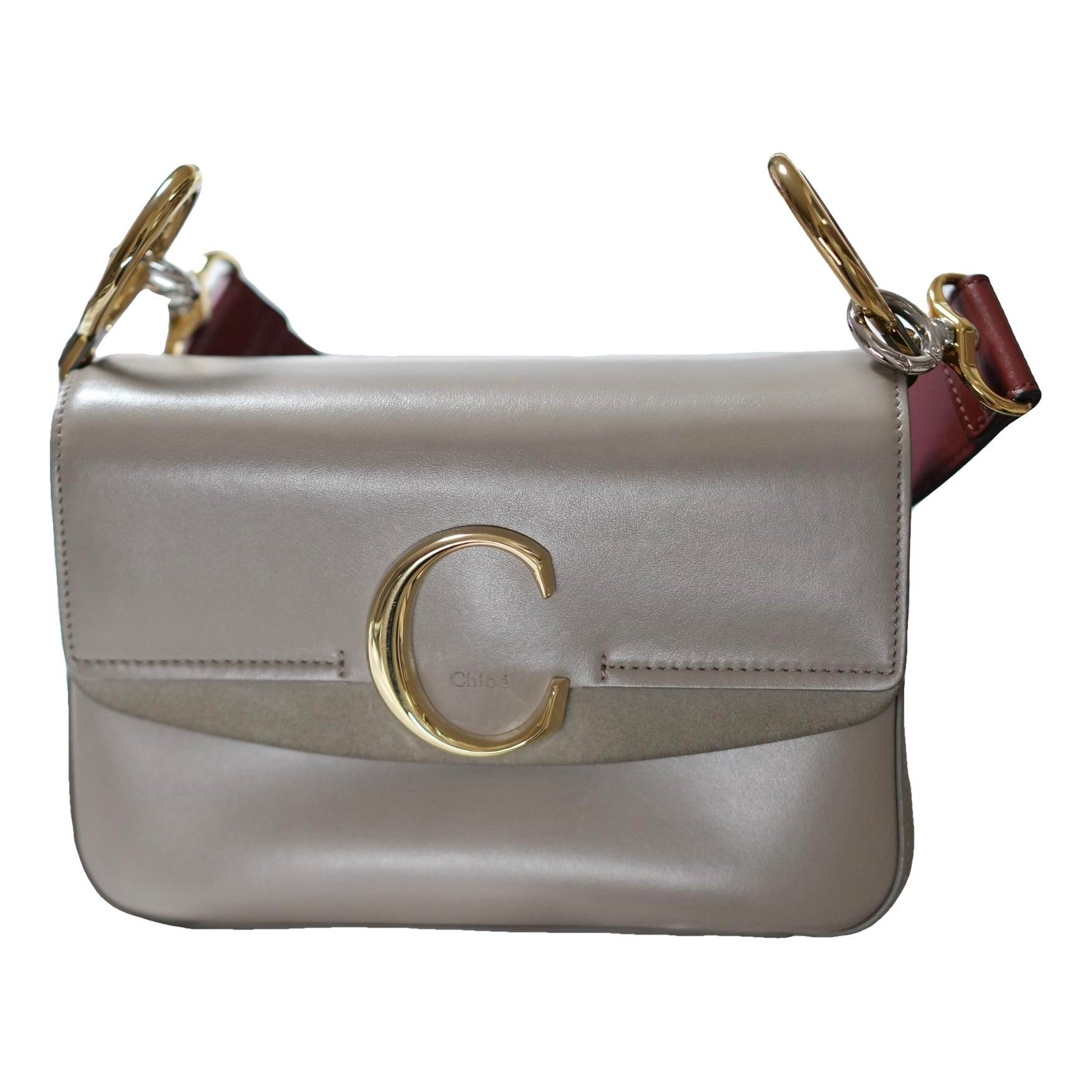 C leather handbag