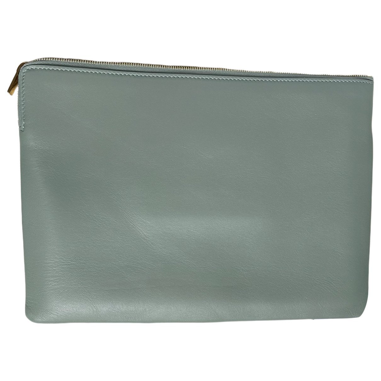 Leather clutch bag