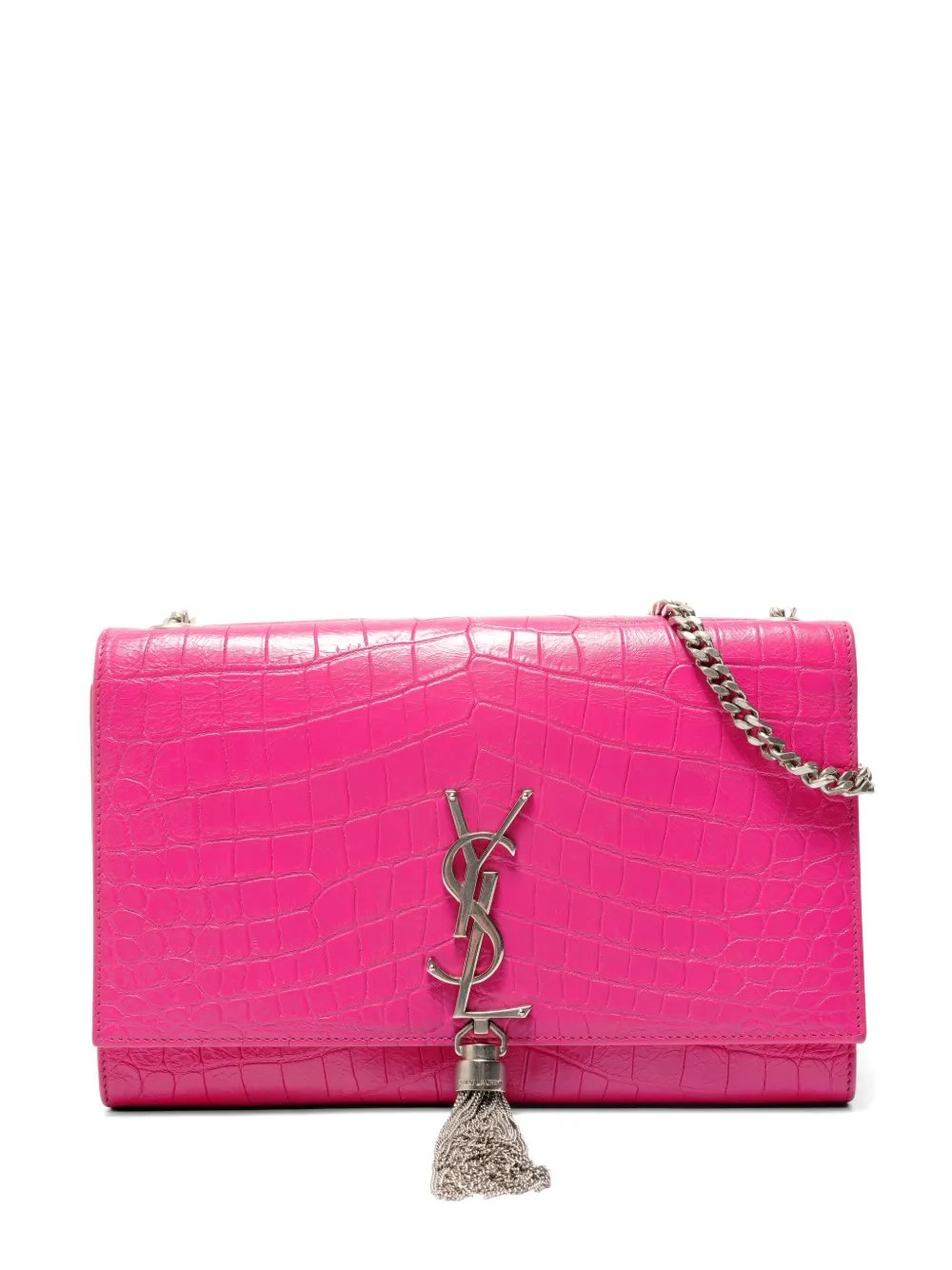 2015-2016 crocodile-embossed leather chain bag