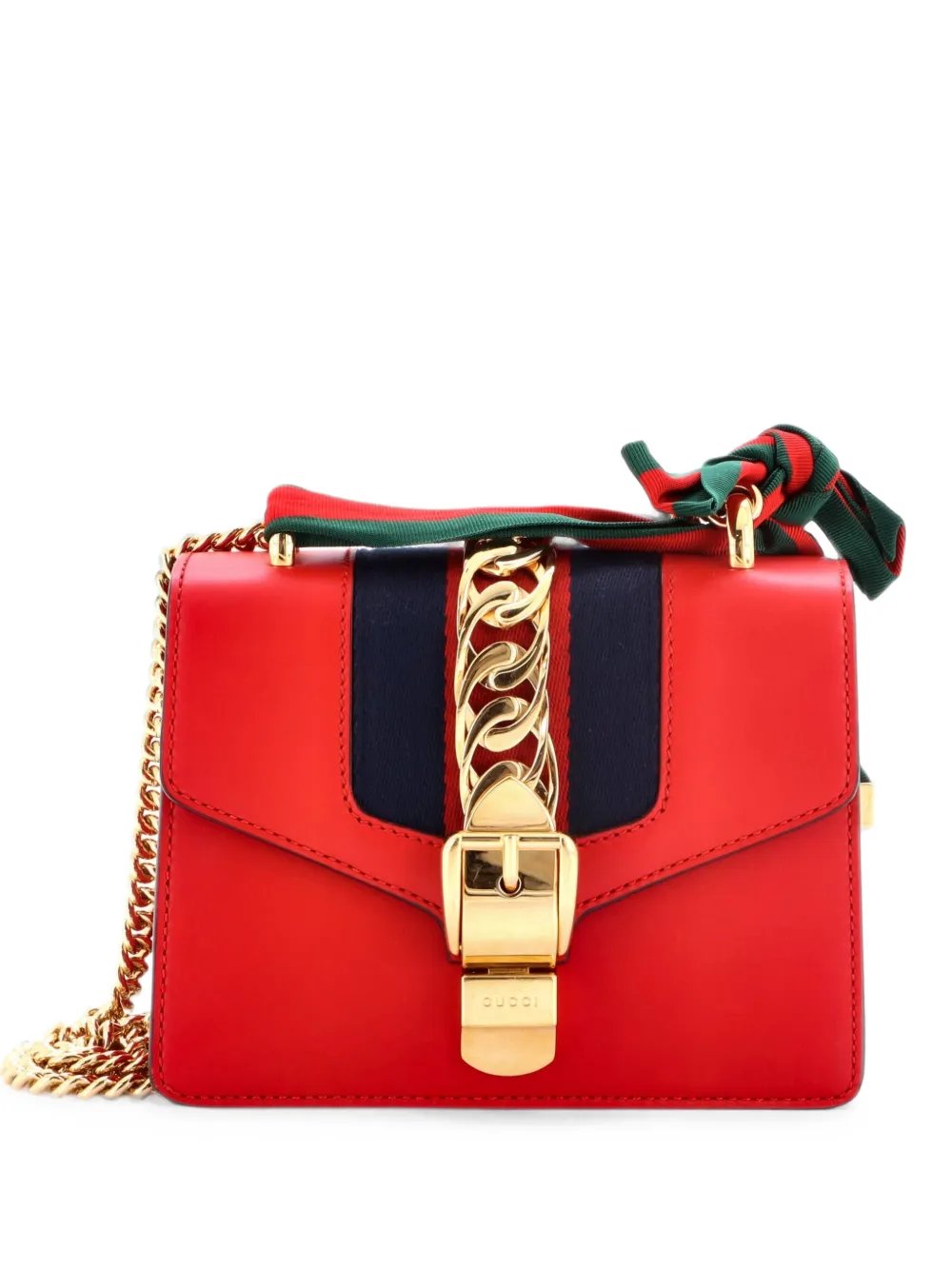 Sylvie Chain Shoulder Bag Leather Mini crossbody bag