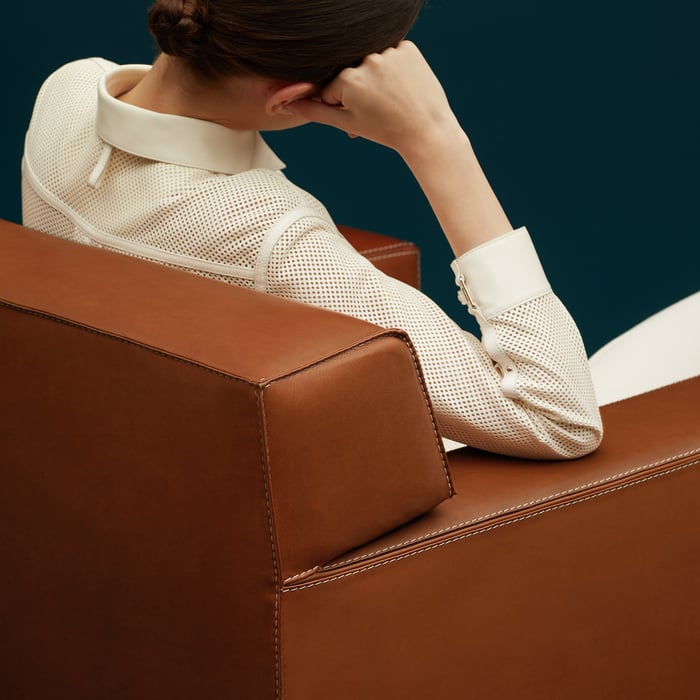 Étoupe Reeditions J.-m. Frank Par Hermès Club Armchair