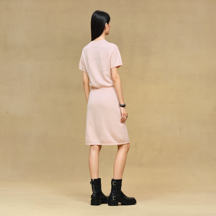 Rose Palomino Cashmere Dress