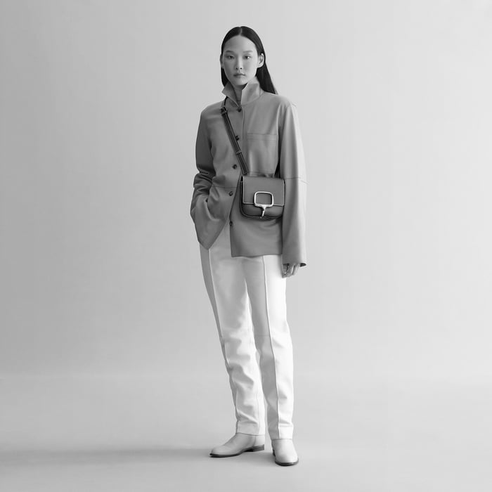 Gold Bolsa Hermès Della Cavalleria II Modelo Míni