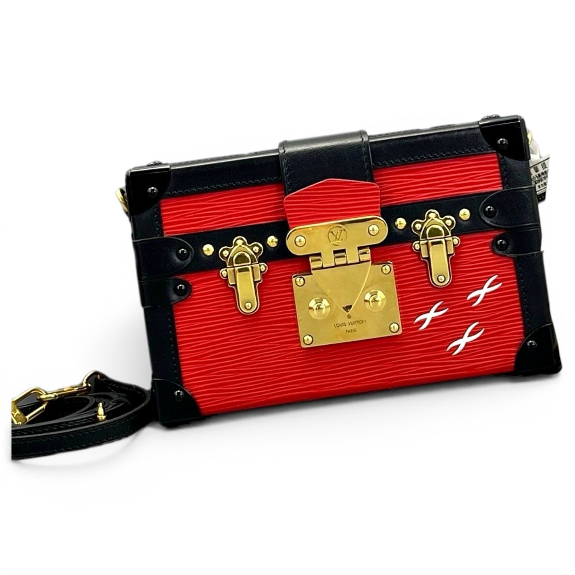 Petite Malle leather handbag