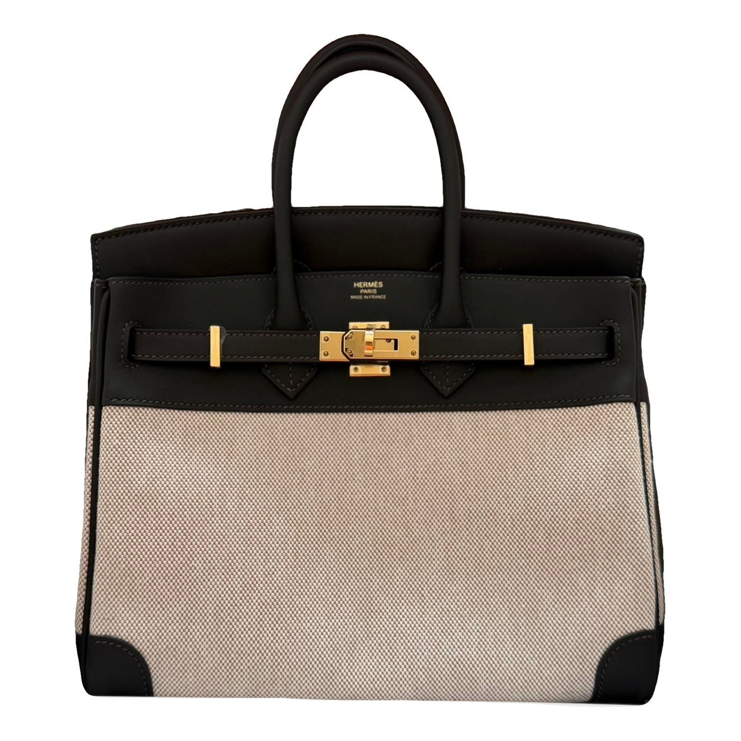 Birkin 25 leather handbag