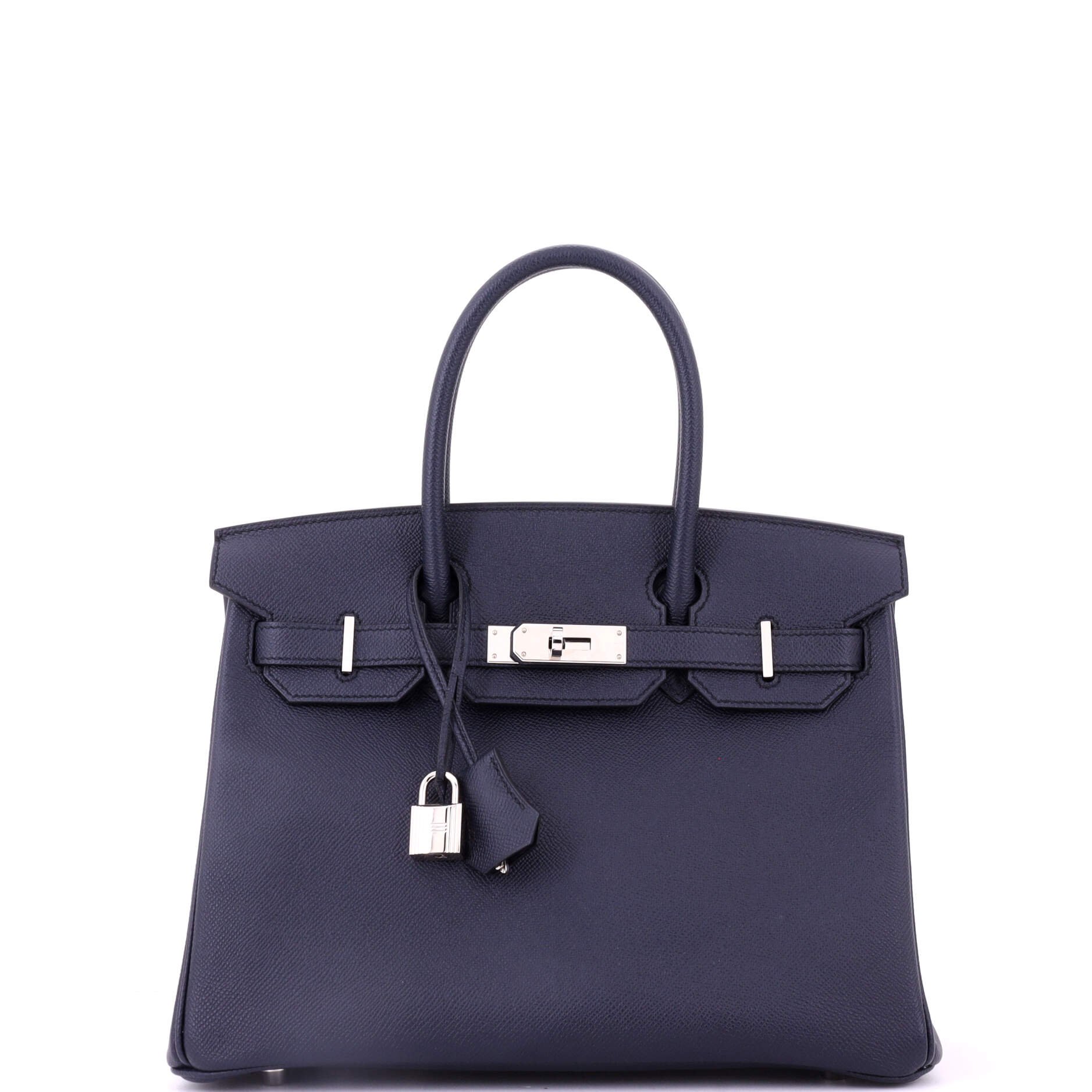 Hermes Birkin Handbag Bleu Indigo Epsom with Palladium Hardware 30