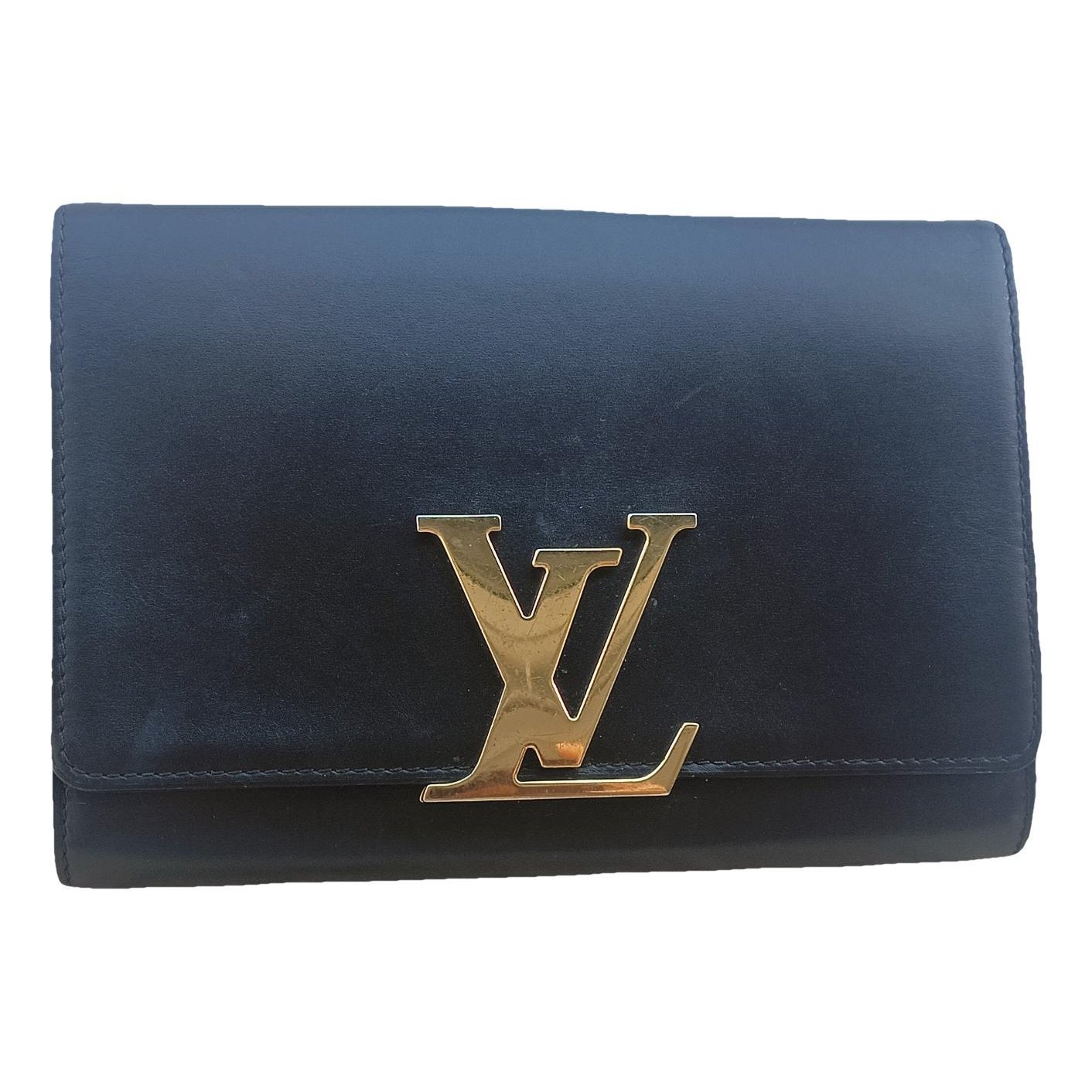 Leather clutch bag