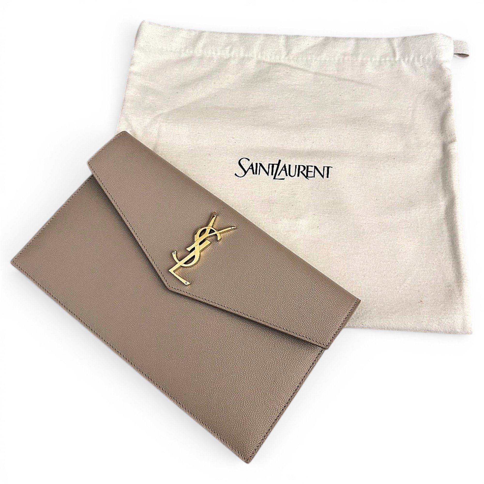 Pony-style calfskin clutch bag