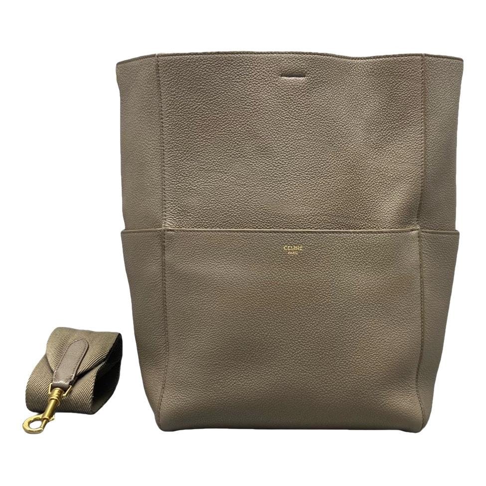 Seau Sangle leather tote