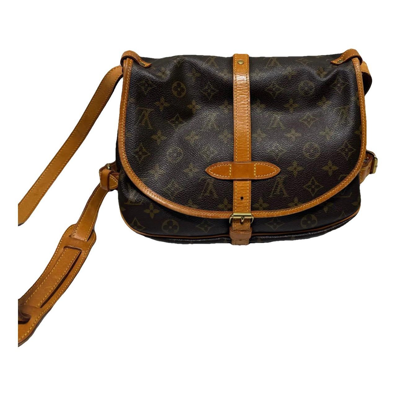 Saumur vinyl crossbody bag