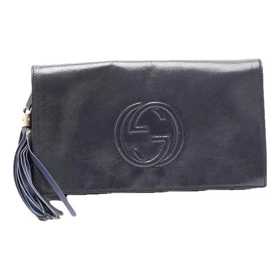 Soho patent leather clutch bag