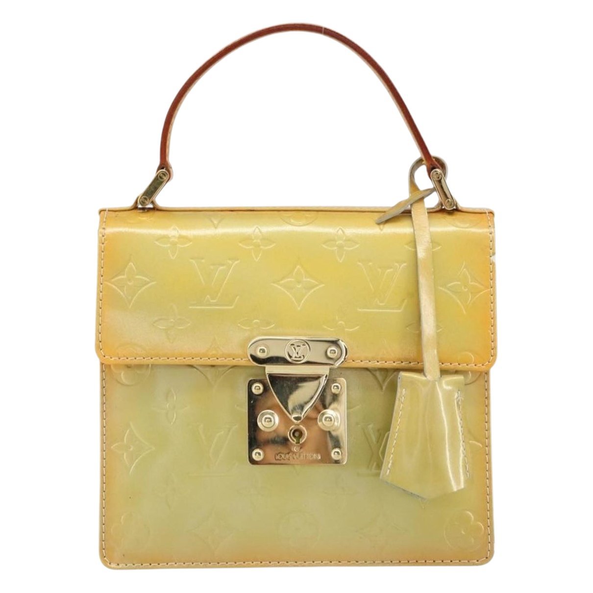 Spring street patent leather handbag
