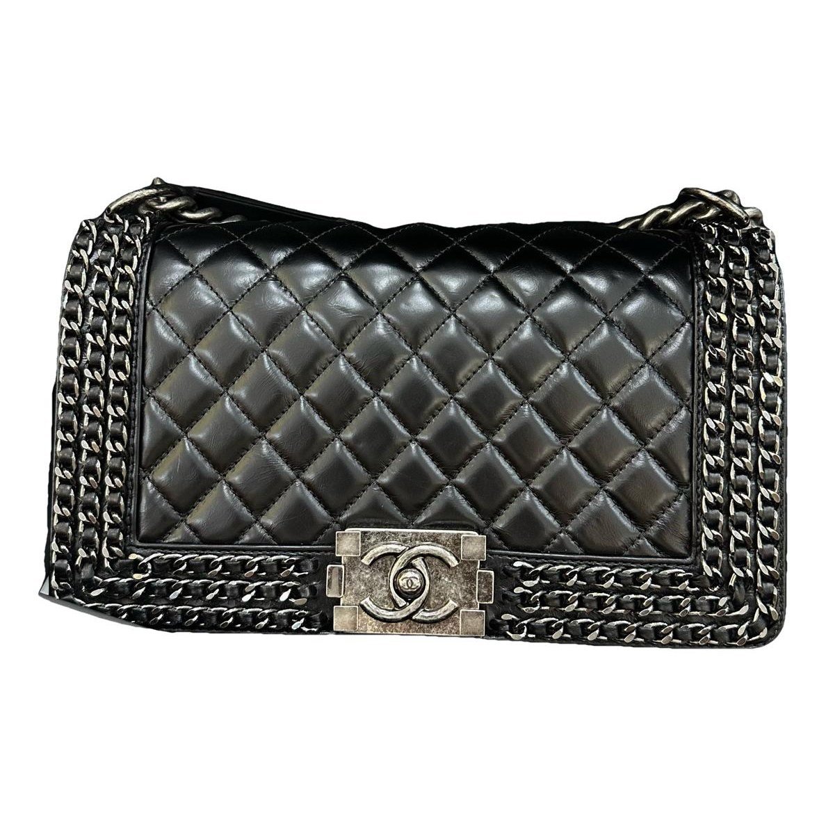 Boy leather crossbody bag