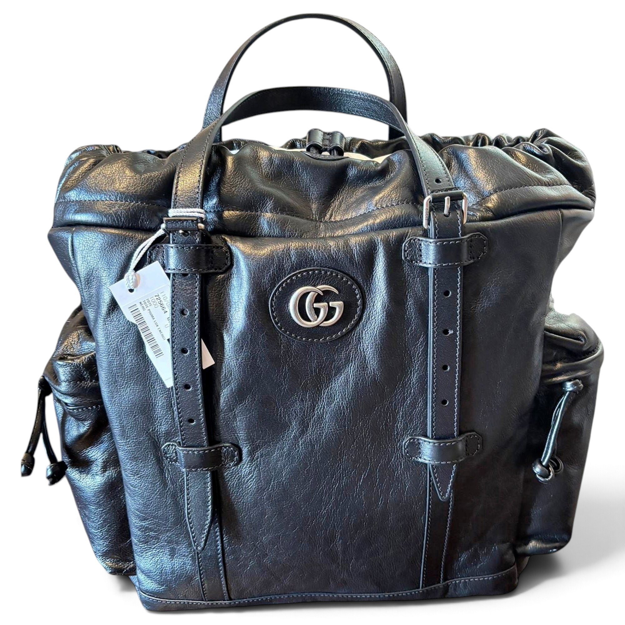 Leather backpack