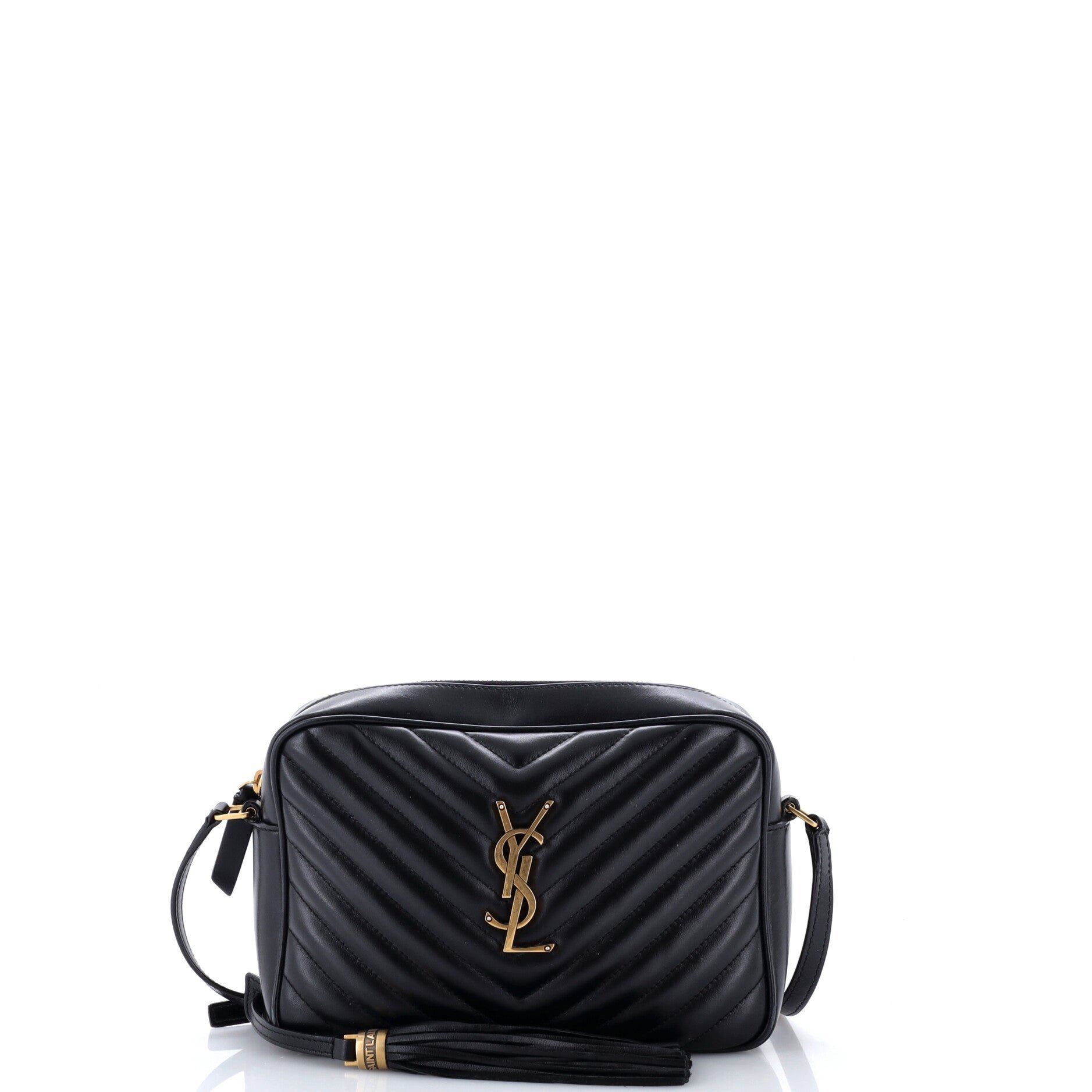 Lou Camera Bag Matelasse Chevron Leather Small
