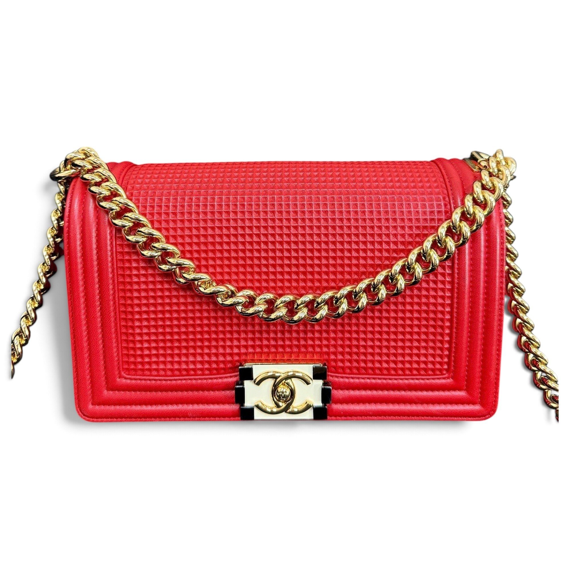 Boy leather crossbody bag