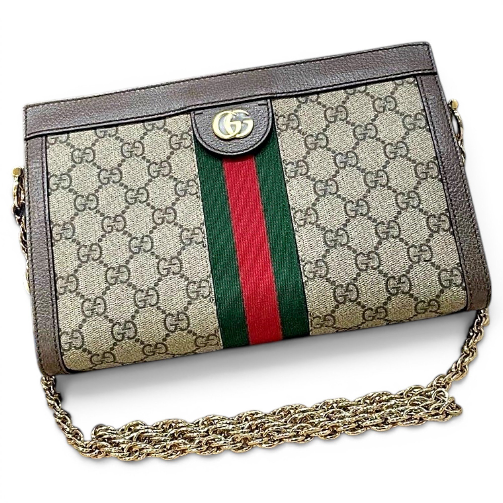 Ophidia Chain leather handbag