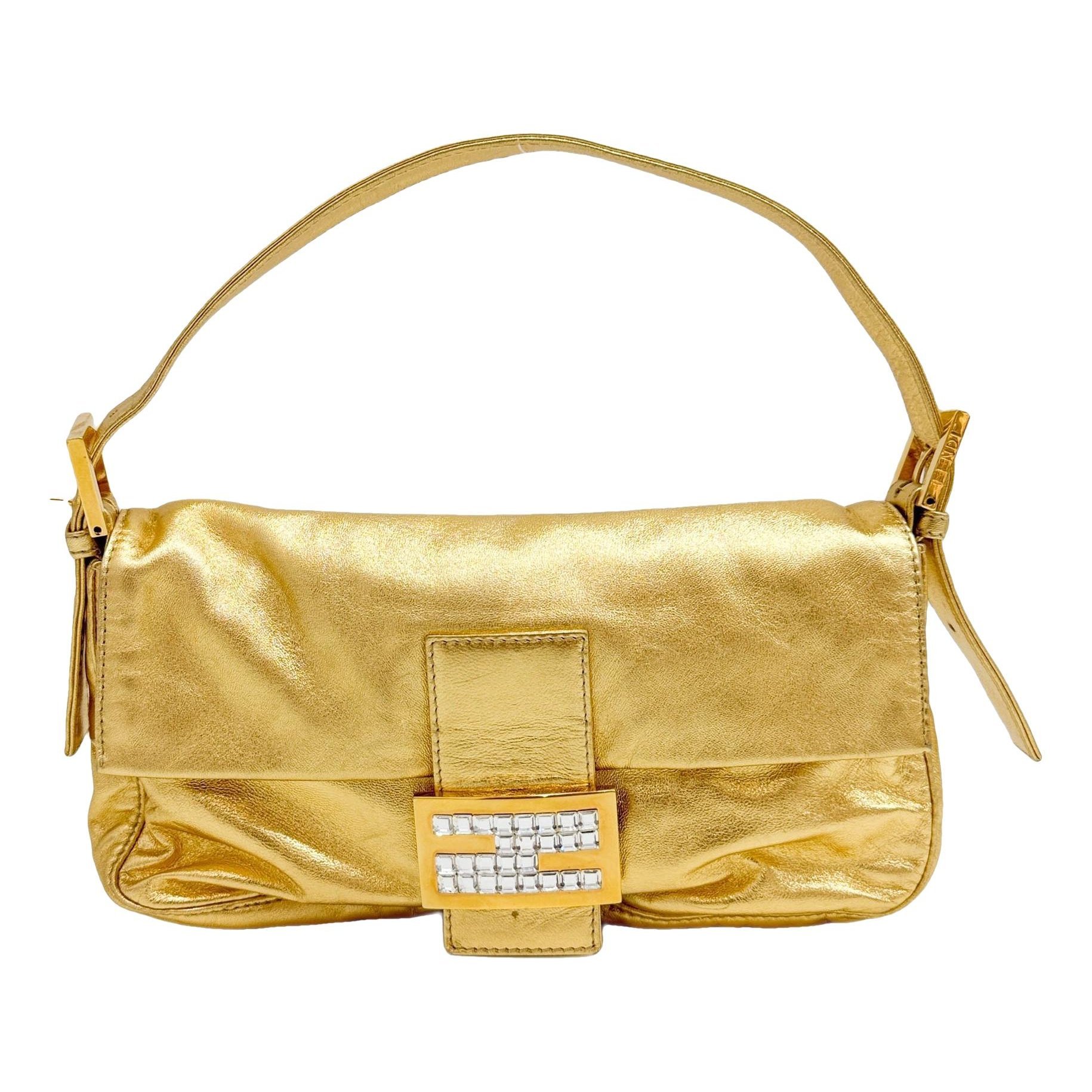 Baguette leather handbag