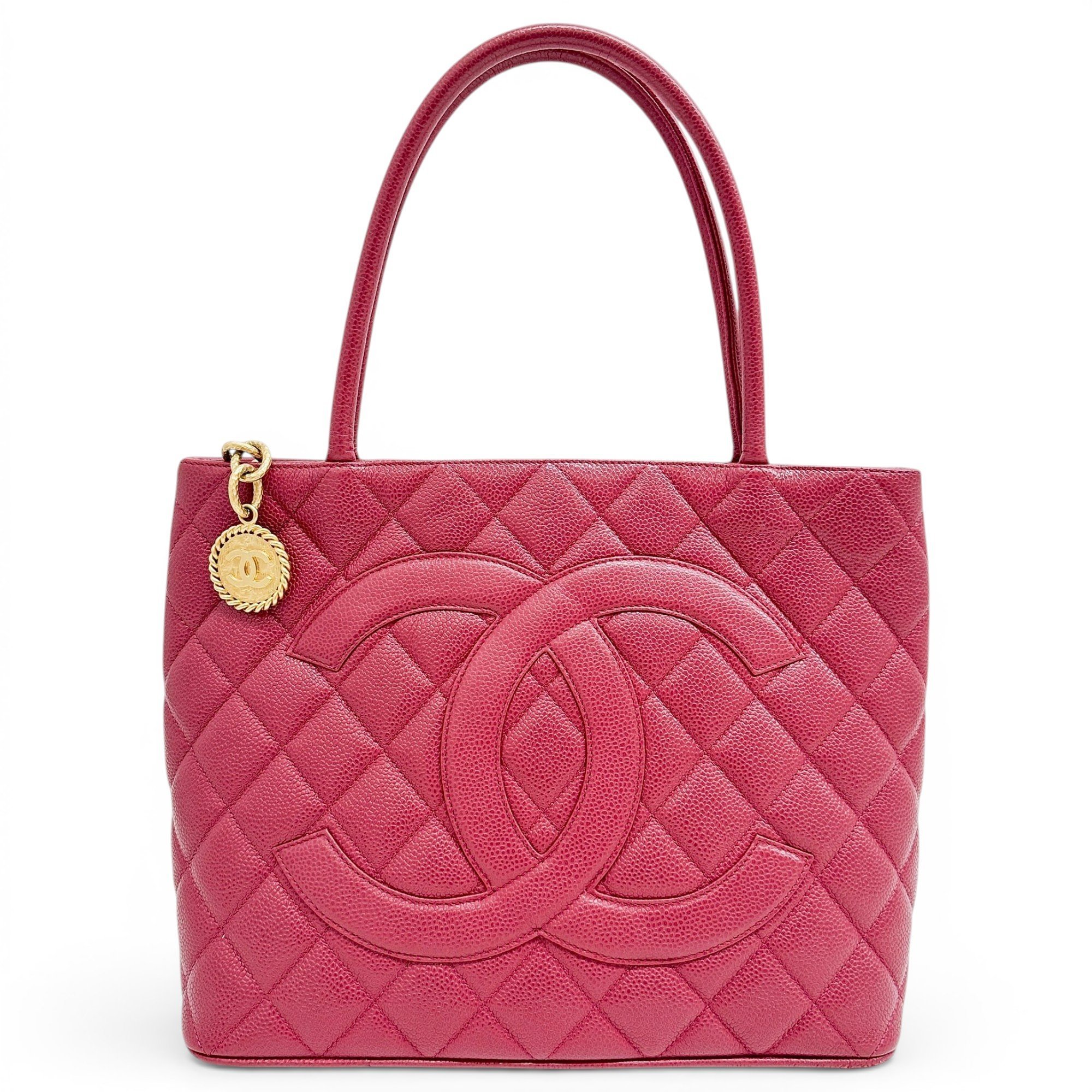 Médaillon leather tote