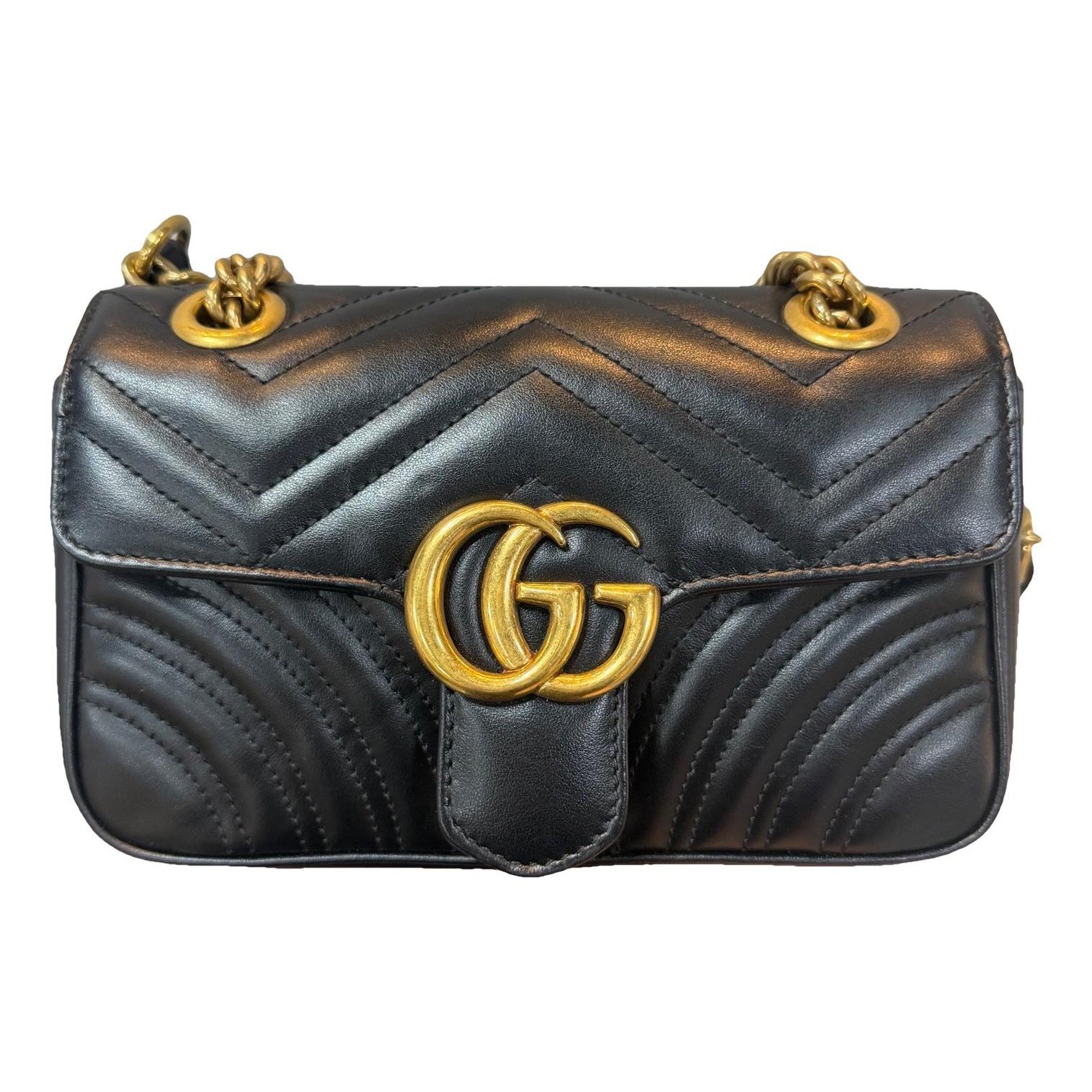 GG Marmont Flap leather handbag