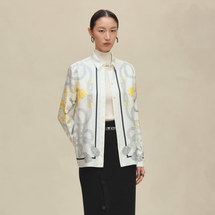 Blanc Nacre "Palefroi Remix" Classic Shirt