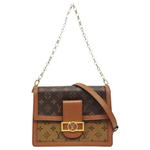 Dauphine leather crossbody bag