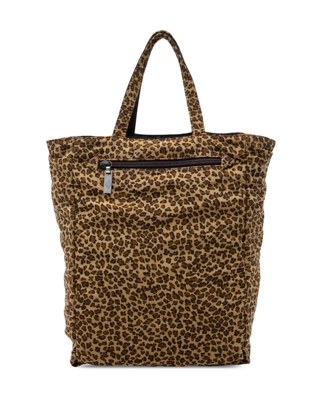 2000-2007 Nylon Reversible Leopard Print tote bag