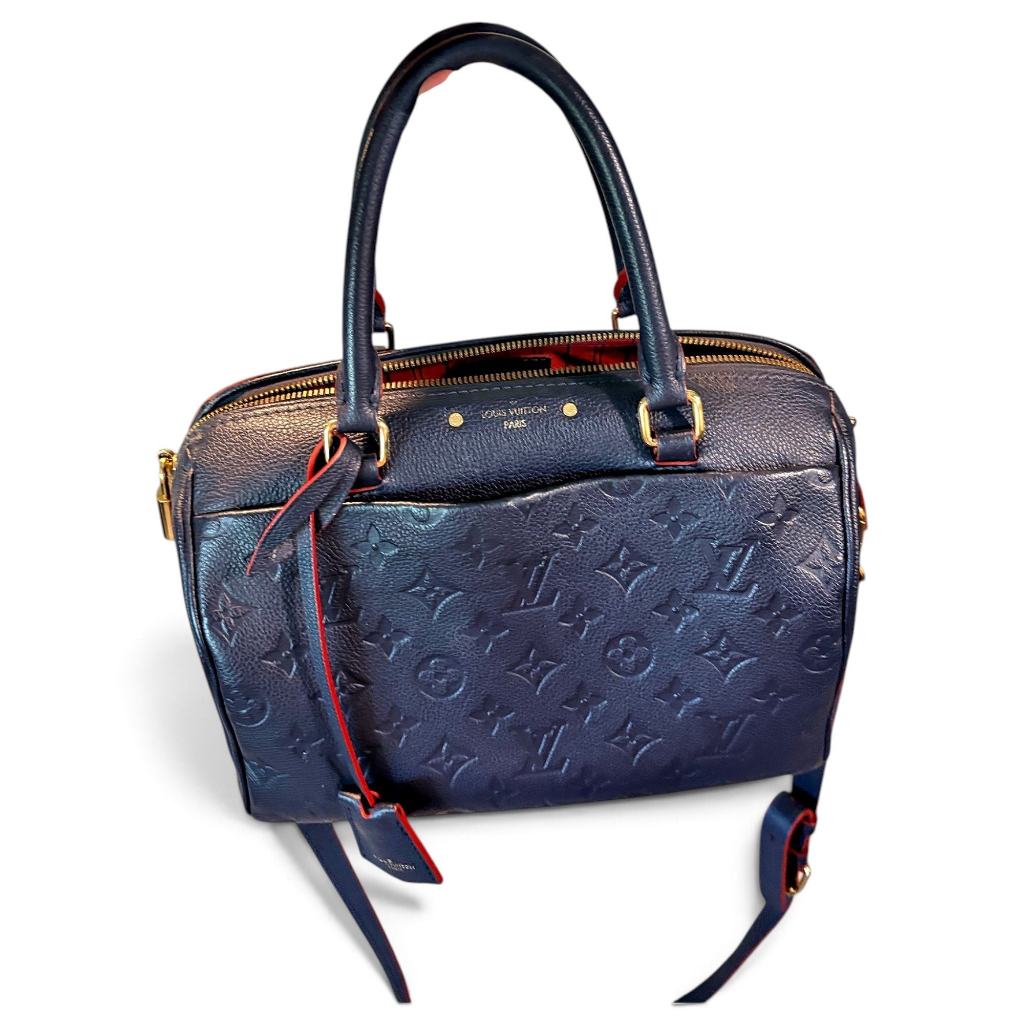 Speedy leather bowling bag