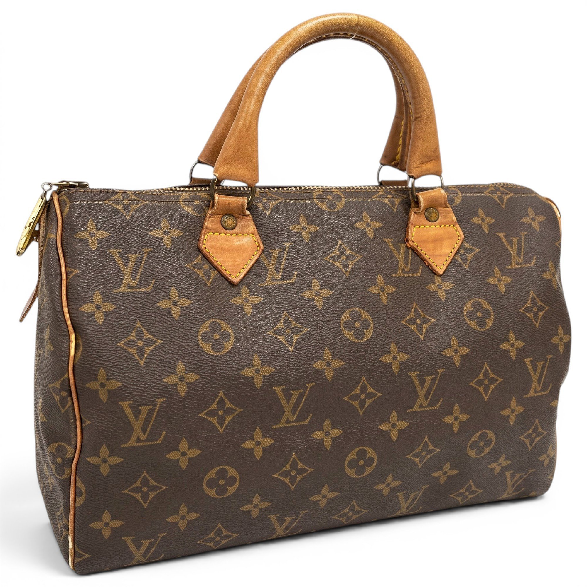 Speedy leather handbag
