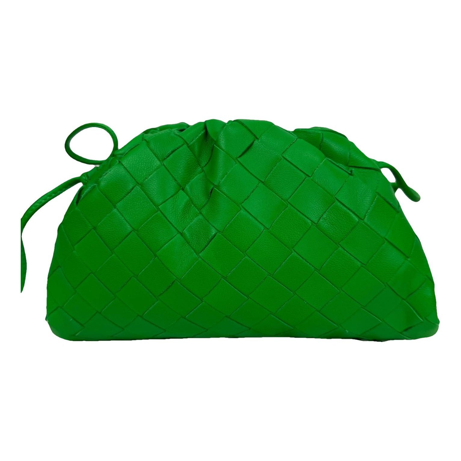 Pouch leather handbag