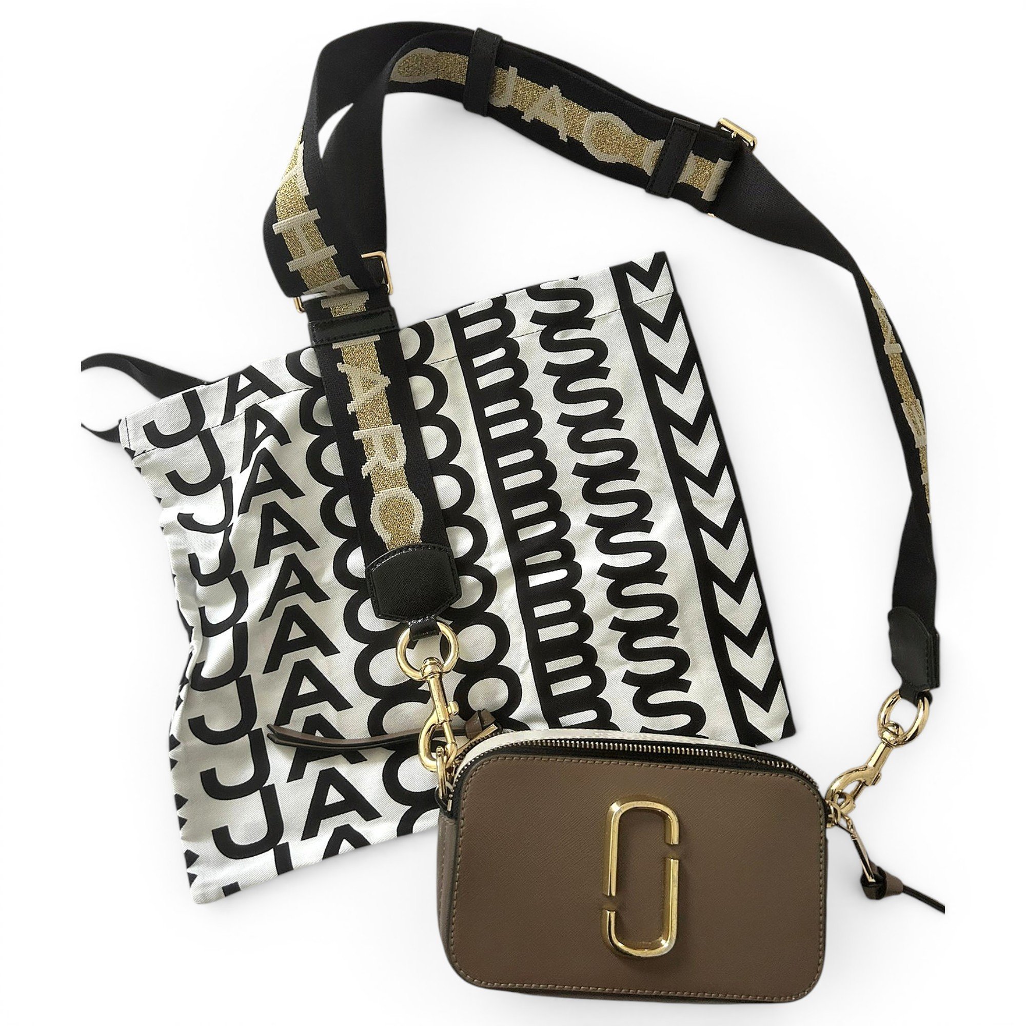 Snapshot leather clutch bag