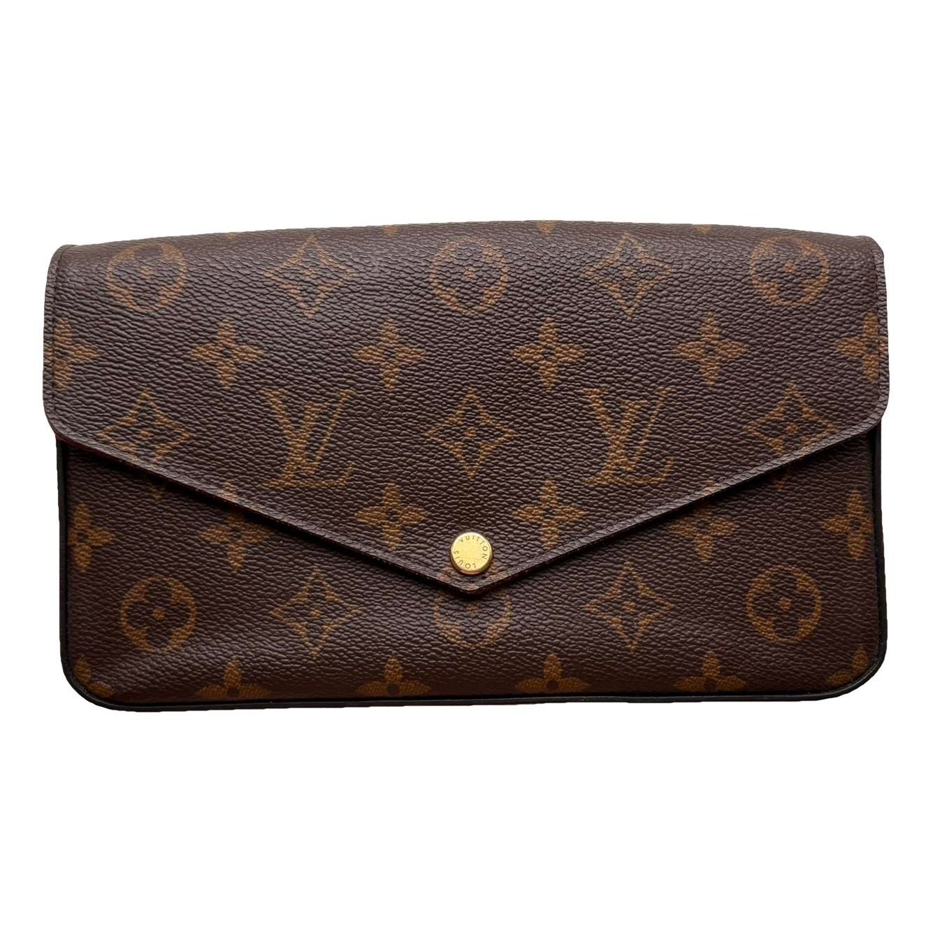 Leather clutch bag