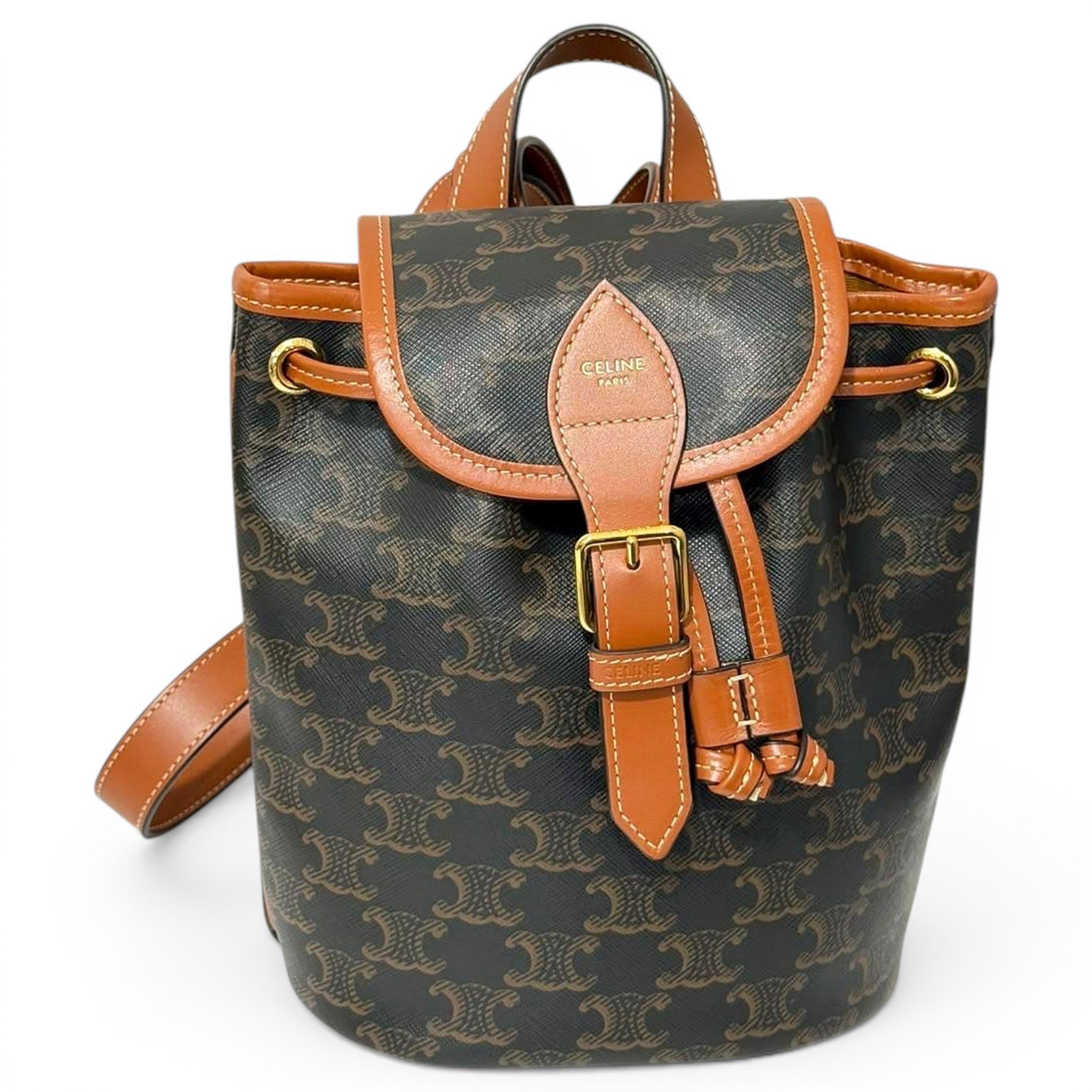 Folco leather backpack