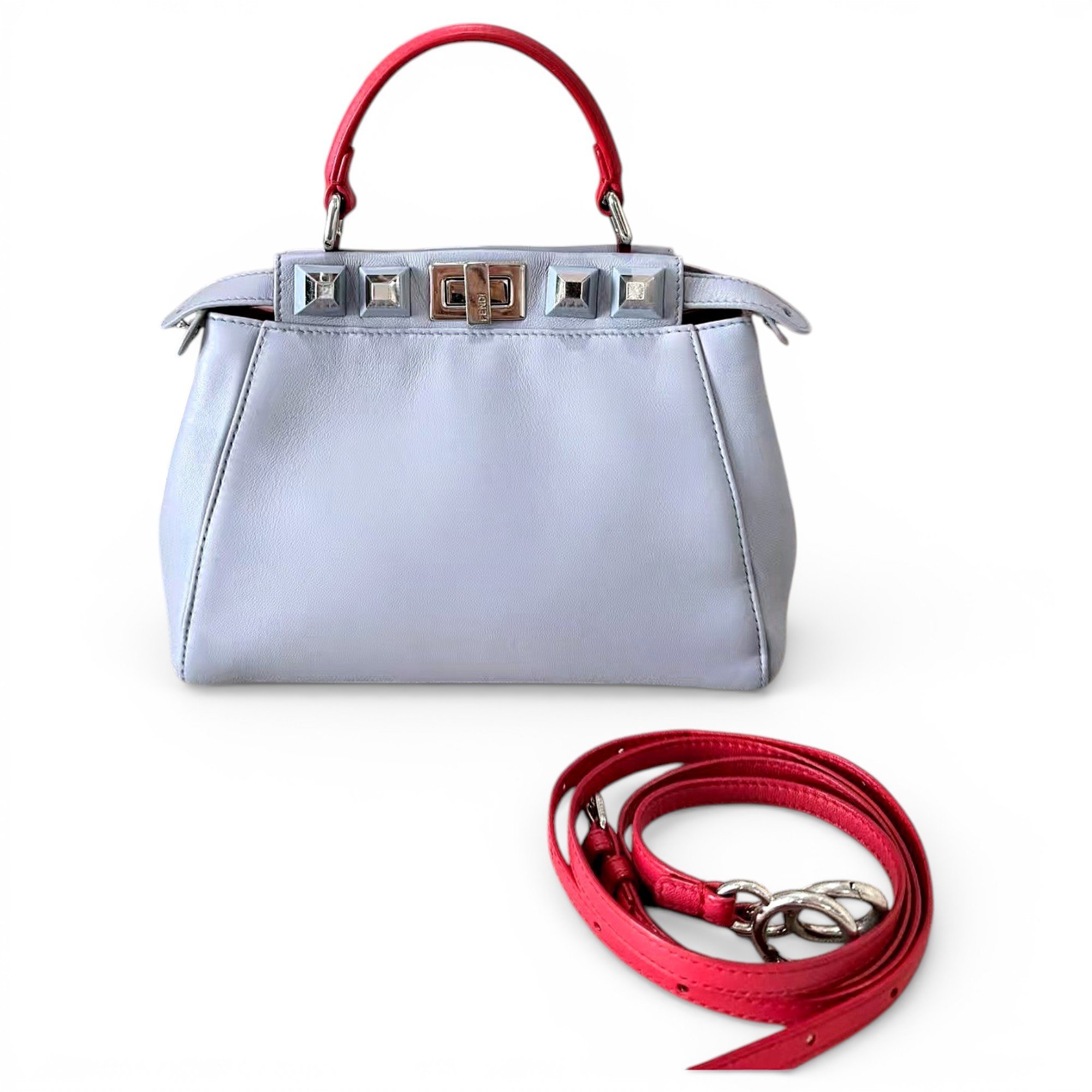 Peekaboo leather handbag
