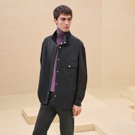 "Poches superposees" boxy fit shirt
