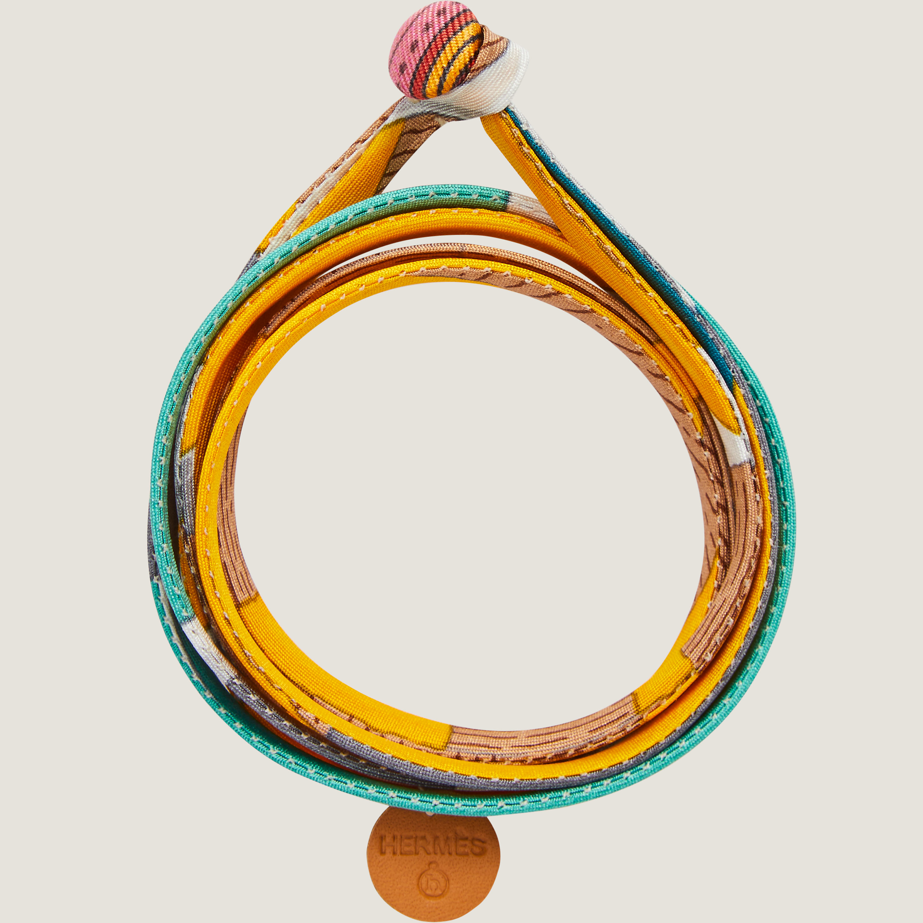 Silk triple tour bracelet