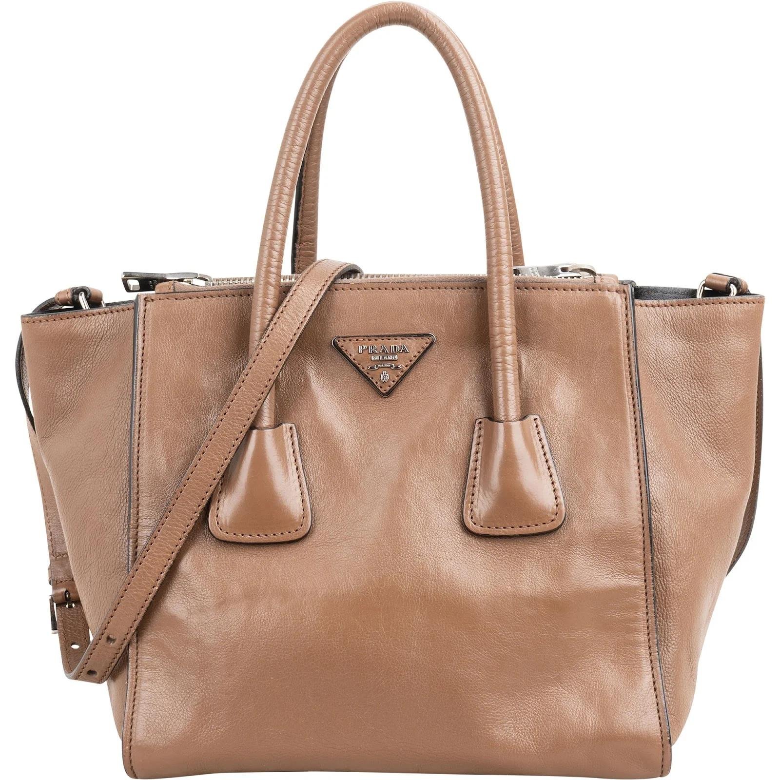 Prada Pocket leather handbag