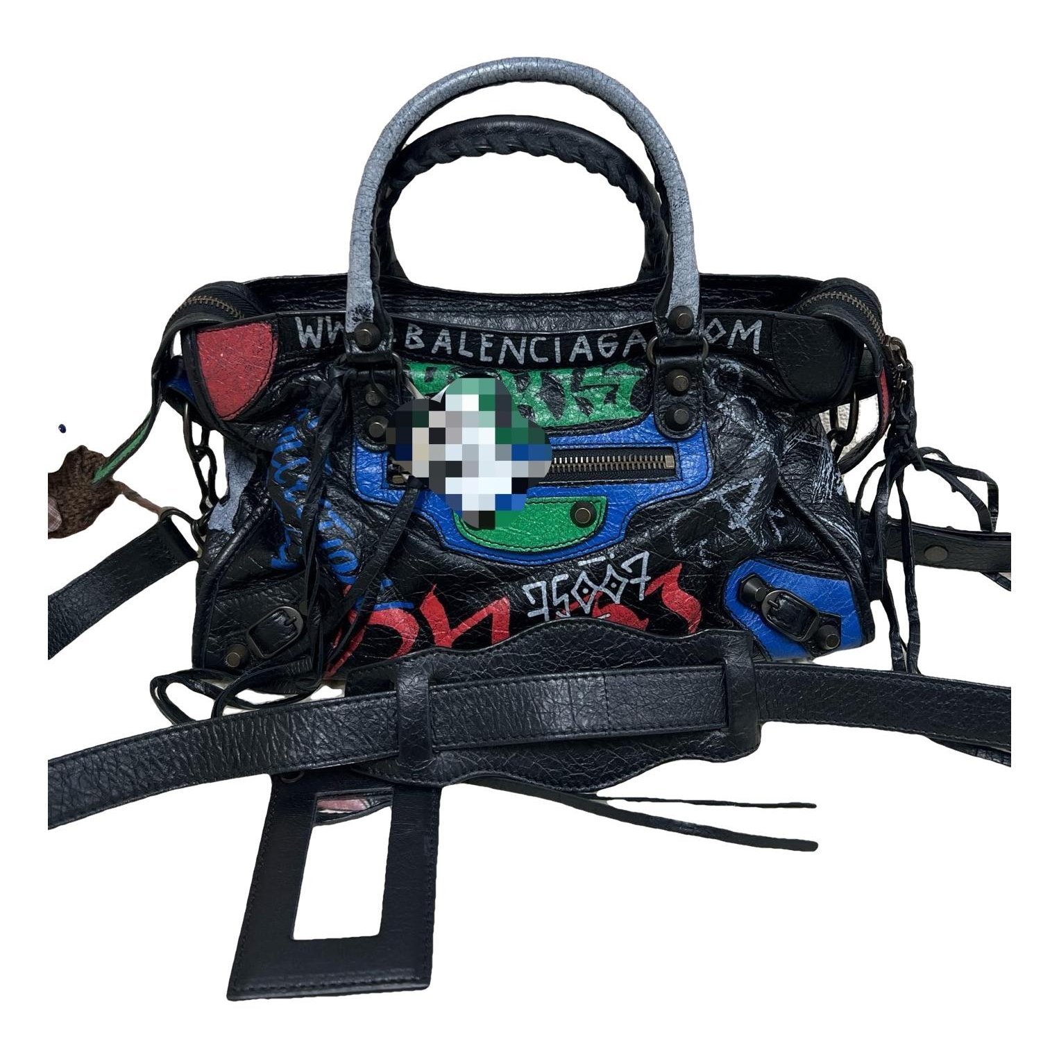 City leather bag