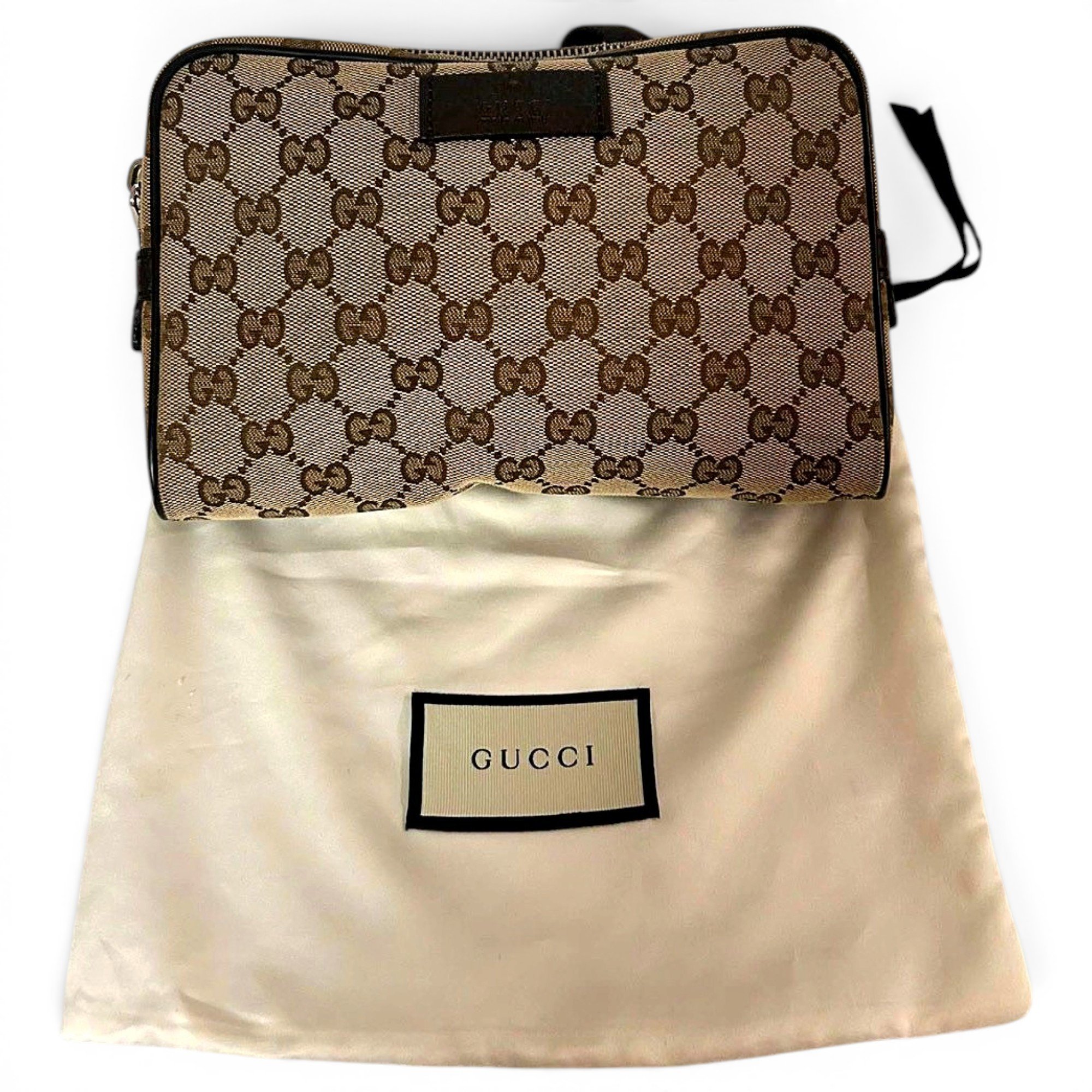Leather clutch bag