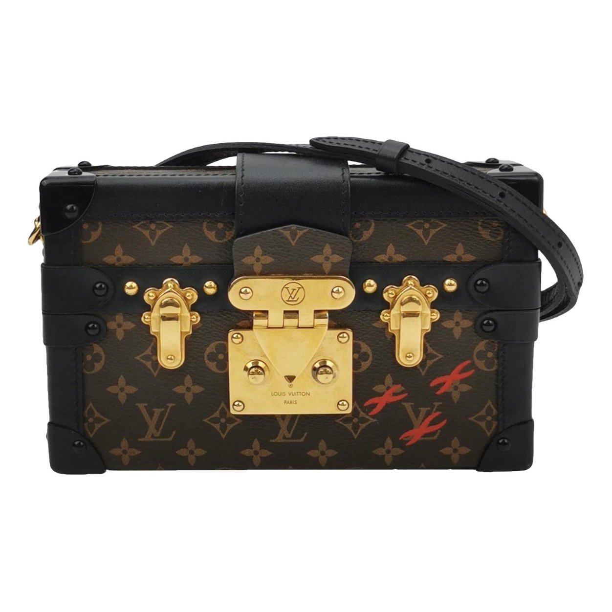 Petite Malle leather handbag