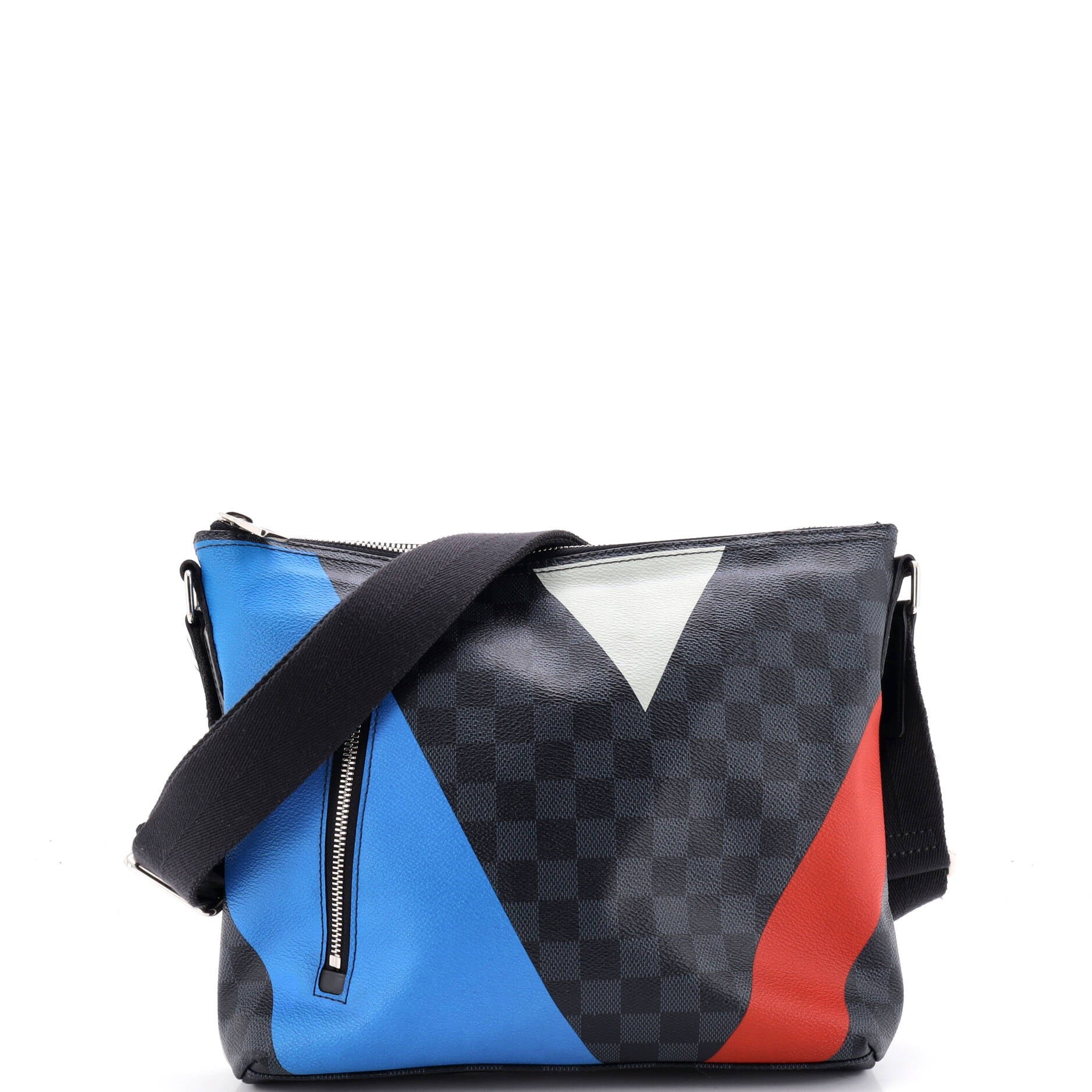 Mick Messenger Bag Regatta Damier Cobalt PM