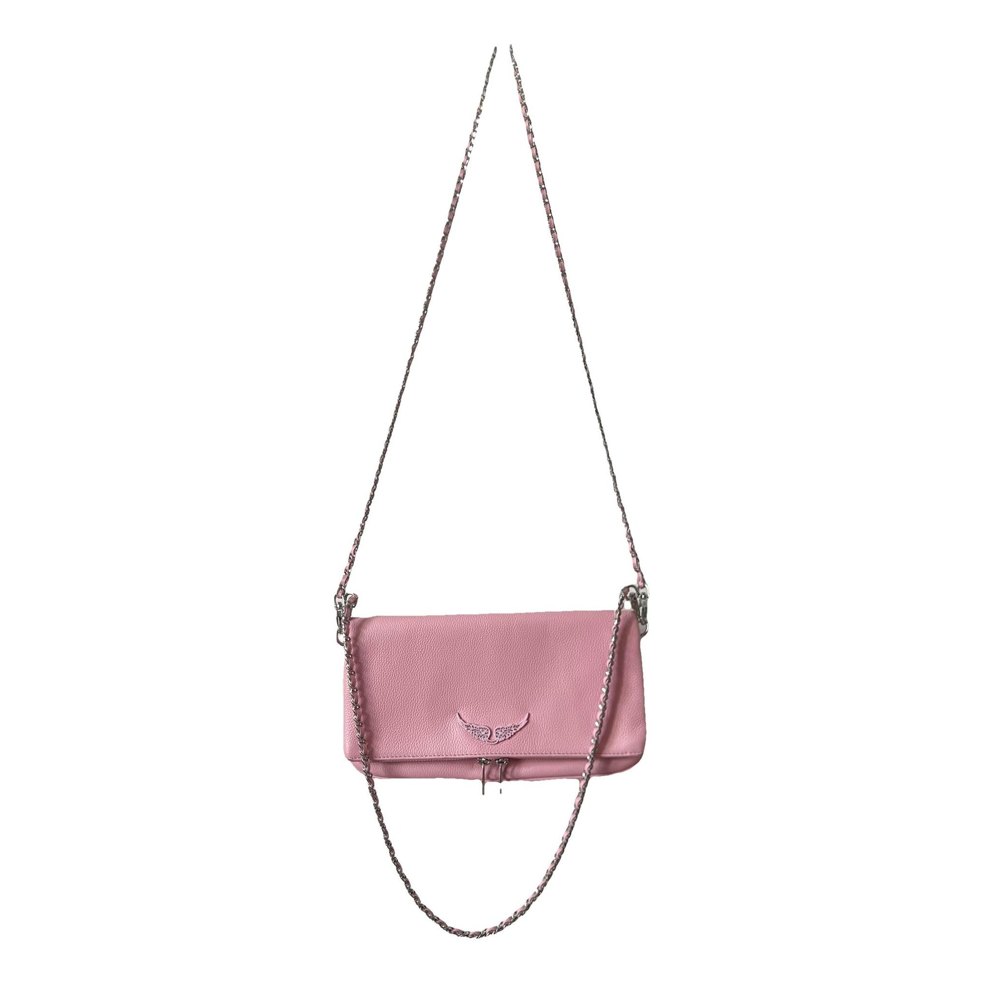 Rock leather clutch bag
