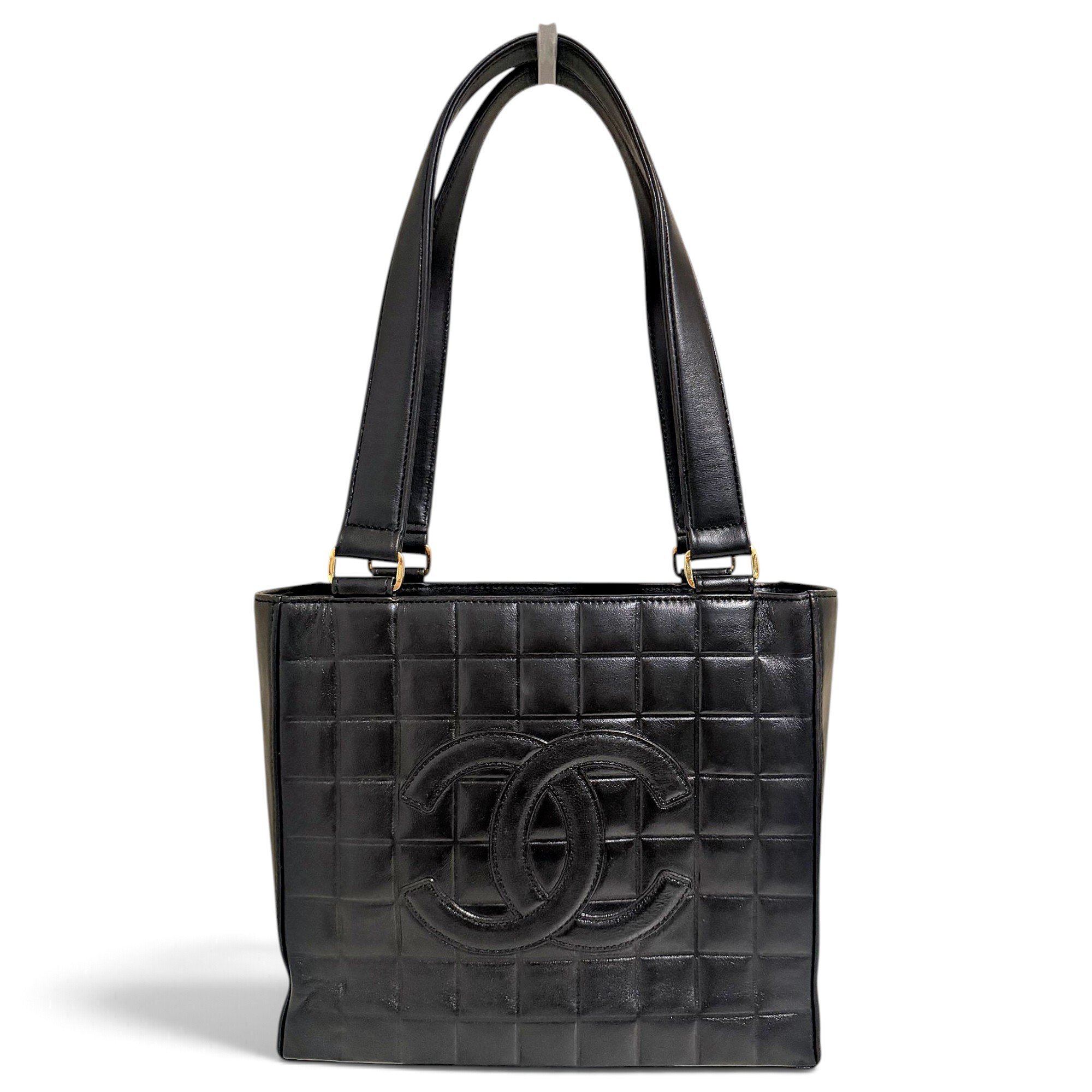 East West Chocolate Bar leather tote