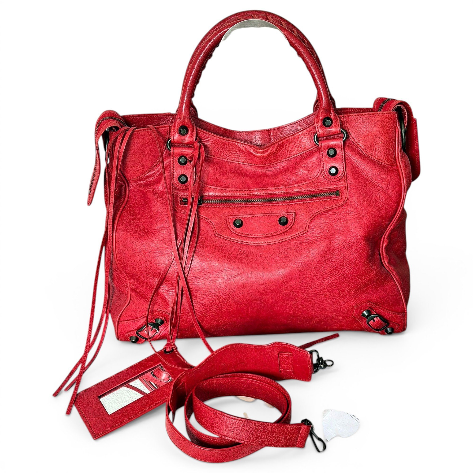 Vélo leather handbag
