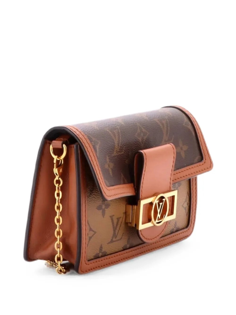 Dauphine Chain Wallet Reverse Monogram Canvas clutch bag