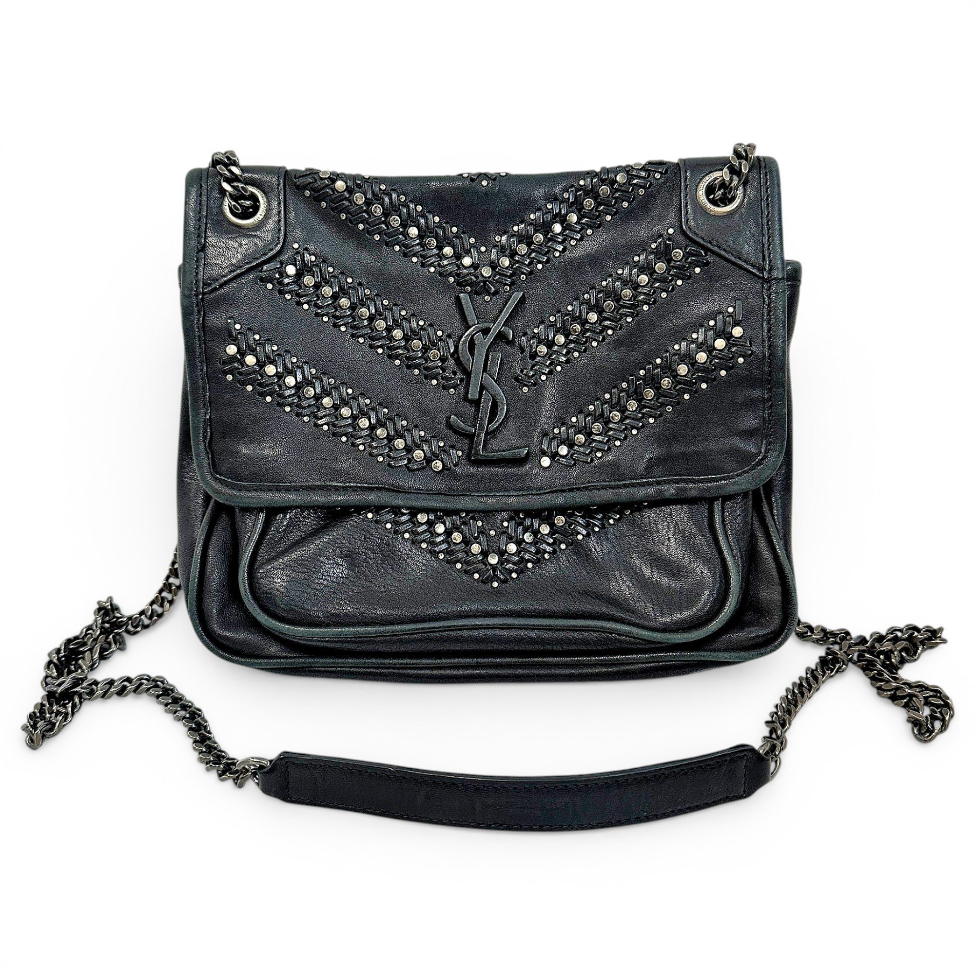 Niki leather crossbody bag