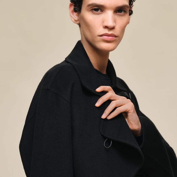 Noir Jewel Fastening Jacket