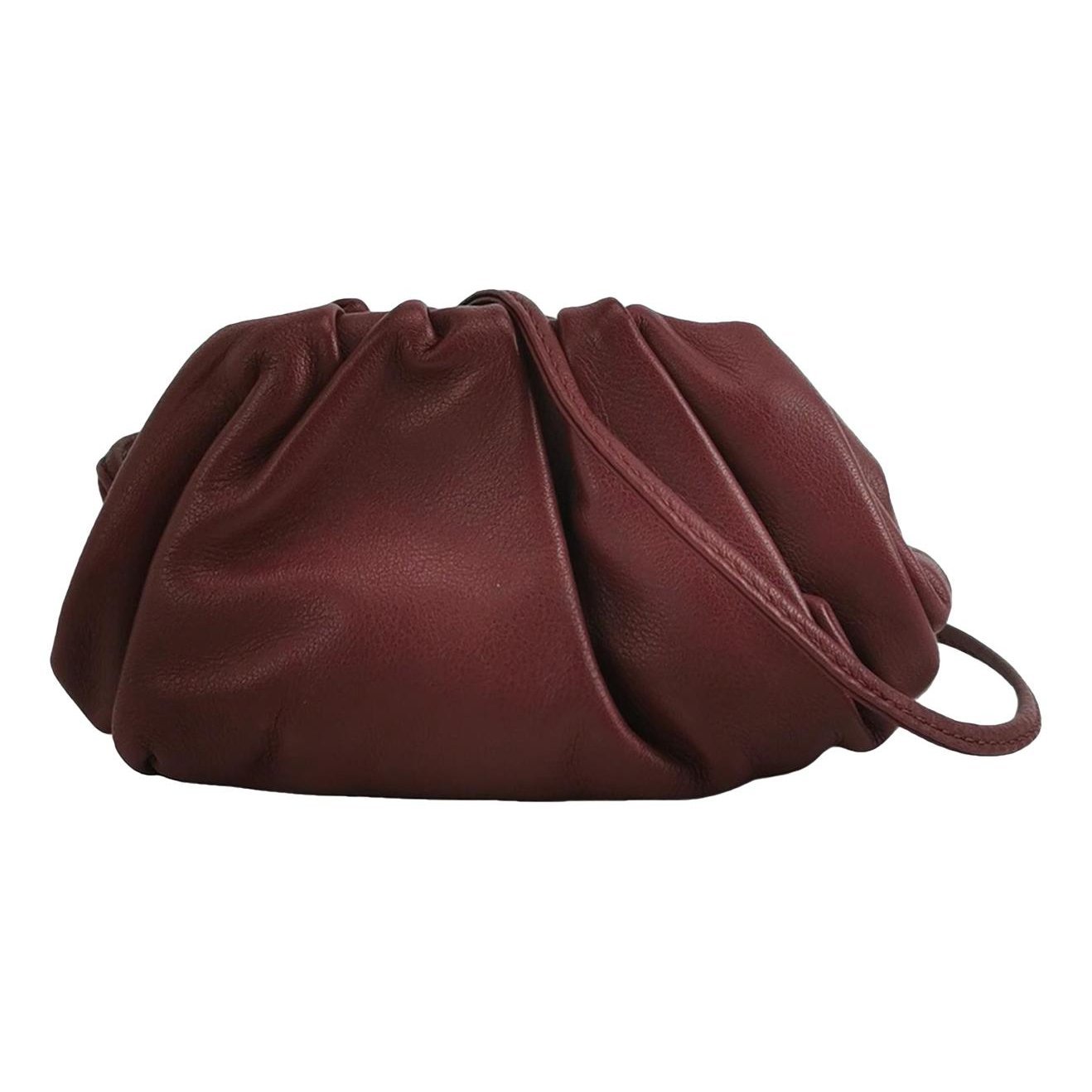 Pouch leather handbag