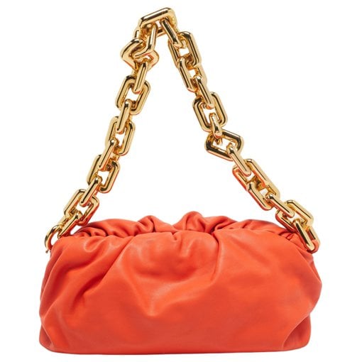 Pouch leather handbag