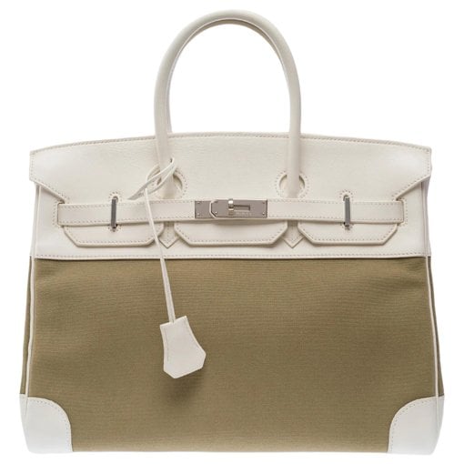 Birkin 35 cloth handbag